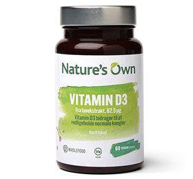 Natures Own Vitamin D3 Vegan 120 Tab