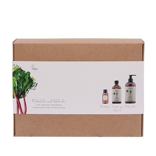 Naturfarm Vegan Gaveæske Ansigts- Og Kropsolie Bodylotion Og Shampoo