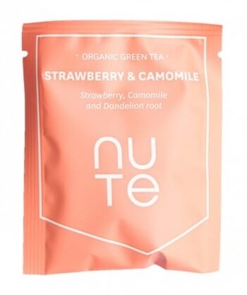 Nute Green Strawberry Camomile Teabag 10 Stk