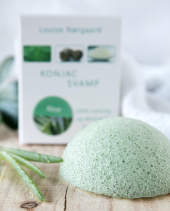 Organic Konjac Aloe Vera Svamp