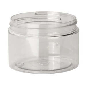 Plast Bøtte 150 Ml Klar Pet 70 Mm Gevind Giftfri  Lugtfri  Genanvendelig  Diameter 70   Mm  Højde 59 Mm Hedenhus