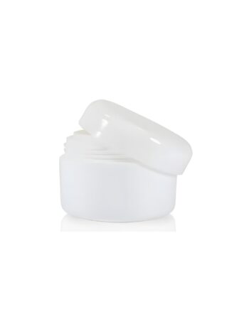 Plast Bøtte Til Creme 15 Ml Med Låg Hvid  Hård Pp Plast  Indvendigt Dæklåg  Diameter 43 Mm  Højde 33 Mm Hedenhus