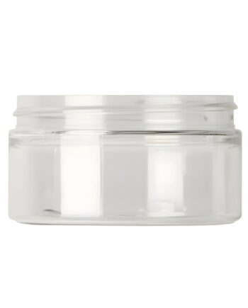 Plastbøtte 100 Ml Klar Pet Med 70 Mm Gevind  Let Og Stærk  Giftfri  Genanvendelig Hedenhus Til Cremer  Salver