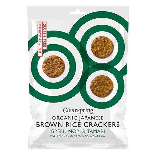 Rice Cracker Nori Tang Tamari øko 40 Gram