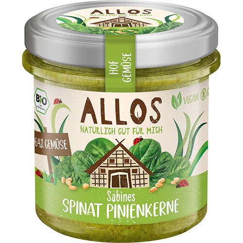 Smørepålæg Spinat Og Pinjekerner Farm Vegetables 135 Gram