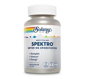 Solaray Spektro Multi-vita-min Med Urter Og Sporstoffer 100 Kap