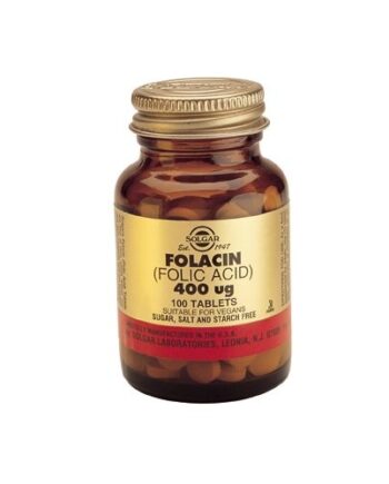 Solgar Folsyre 400 Mcg  Folacin  100 Tabl