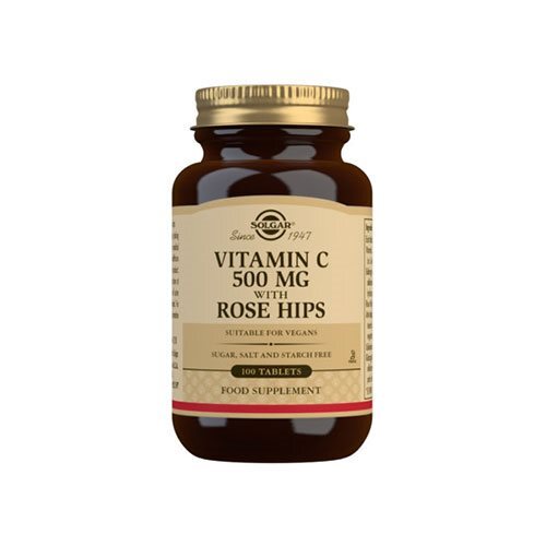 Solgar Vitamin   500 Mg Med Hyben 100 Tabletter