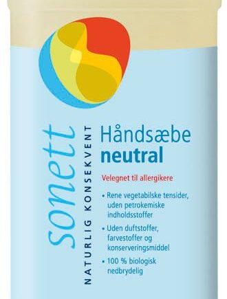 Sonett Håndsæbe Neutral Flydende   Ltr
