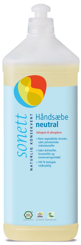 Sonett Håndsæbe Neutral Flydende Ltr