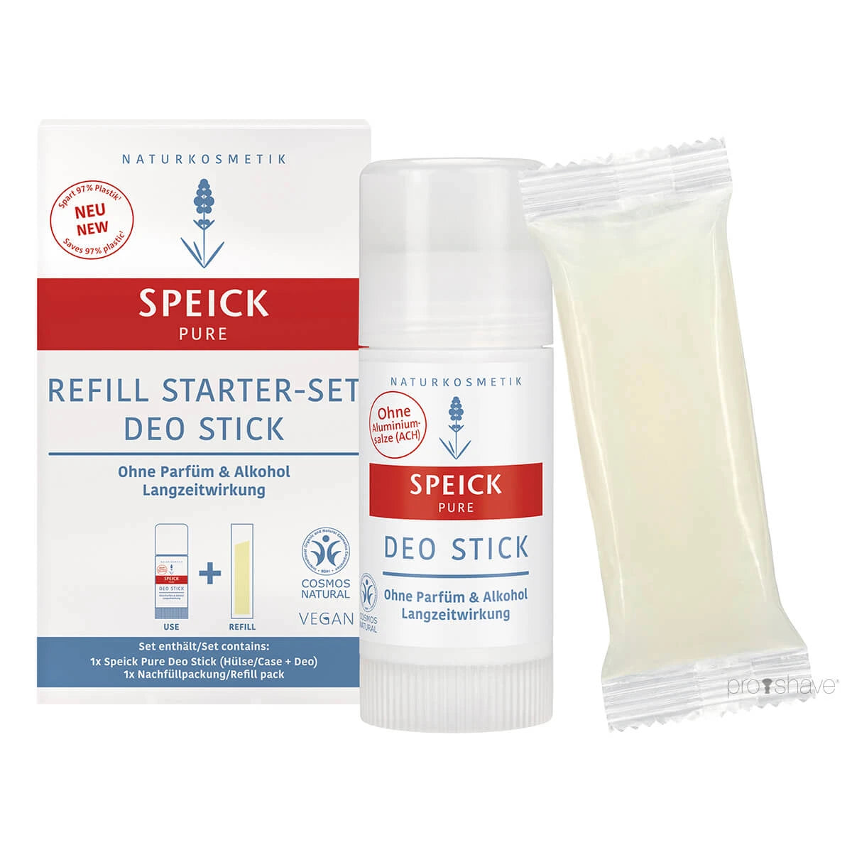 Speick Pure Deo Stick Refill Starter-set 40 Ml