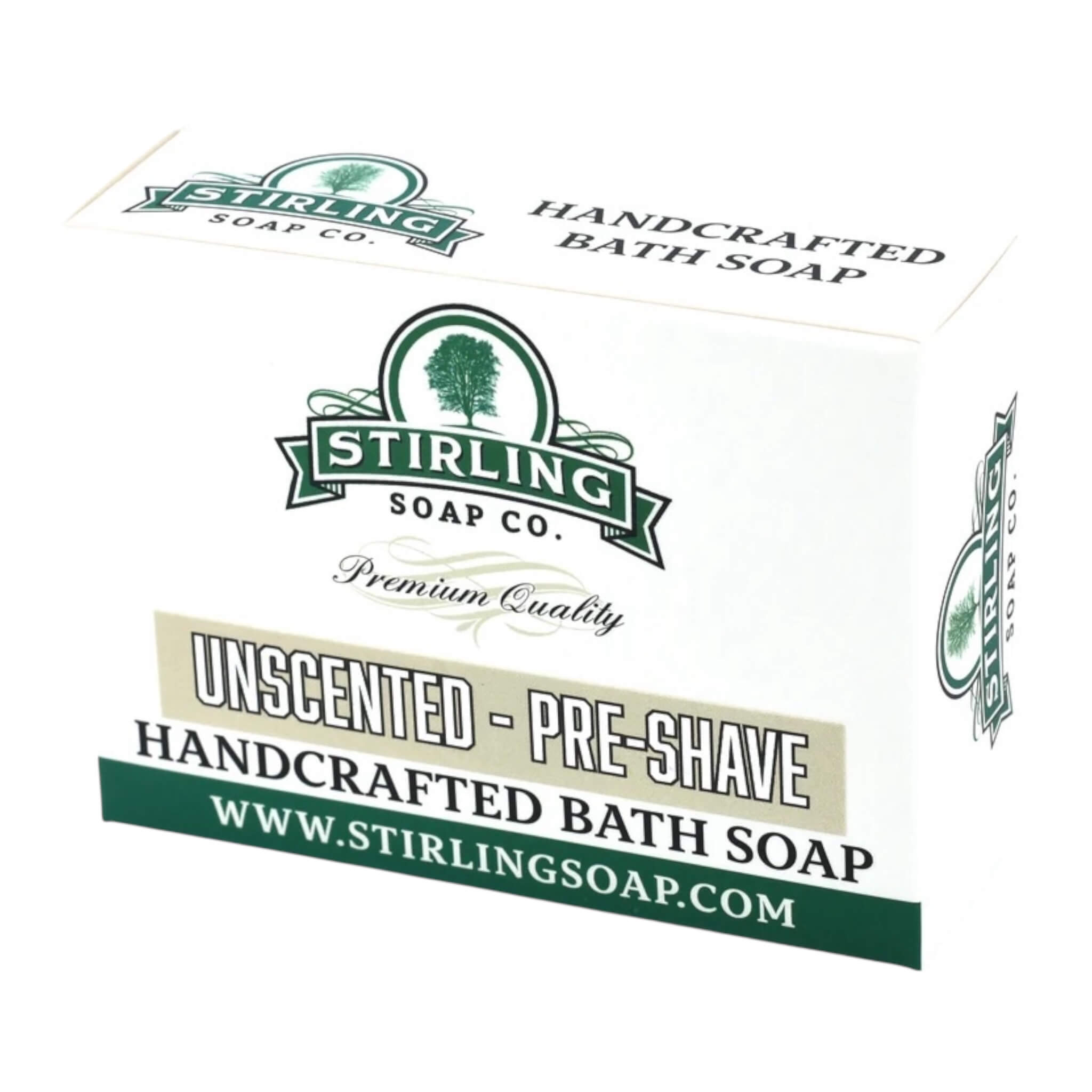 Stirling Soap Company Preshave Bar Unscented 155