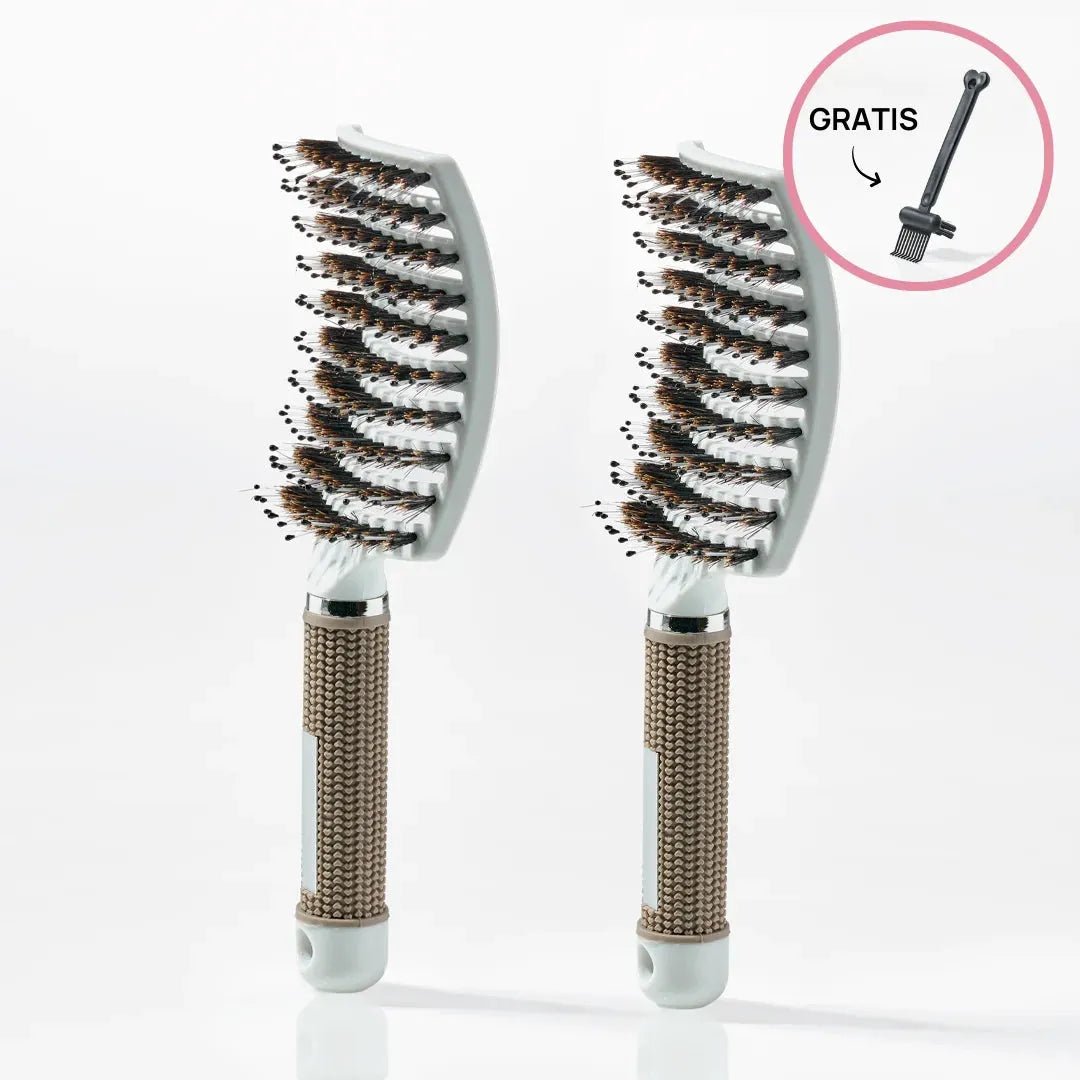 Stk  Curved Paddle Brush   Gratis Gave   Stk Hvid  Spar 12    Gratis Cleaning Brush