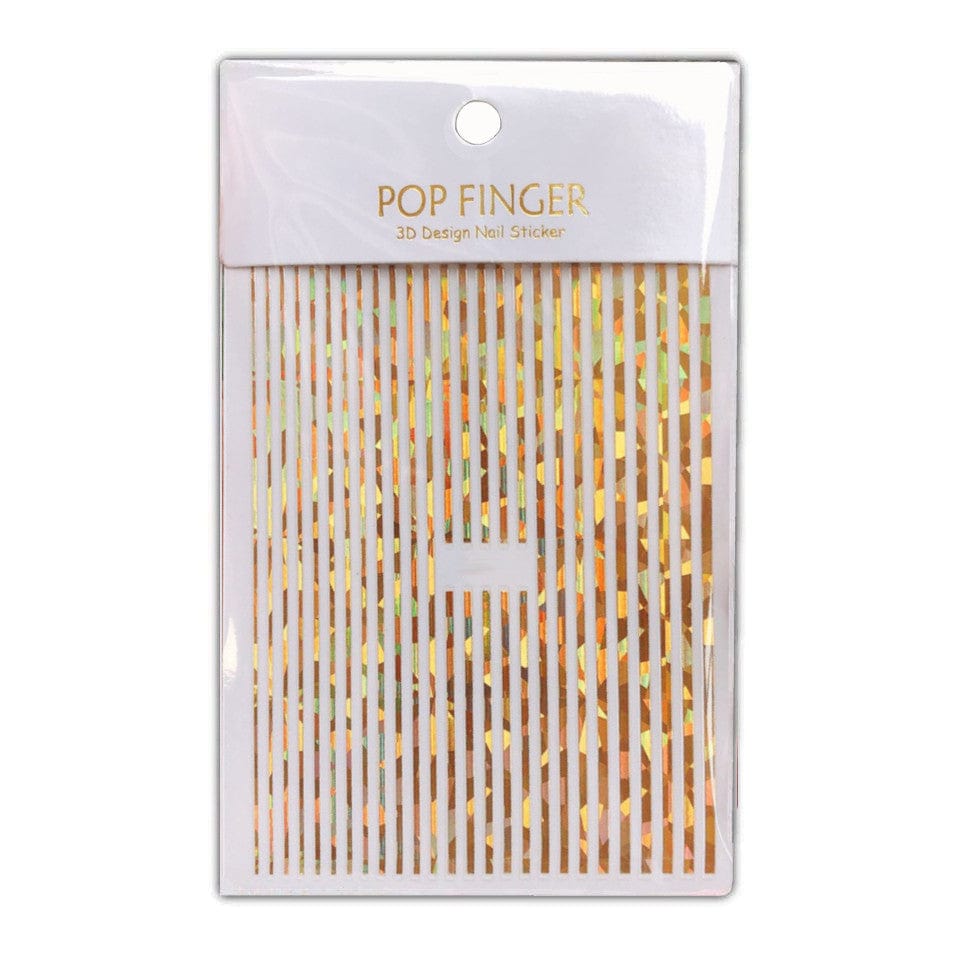 Striping Tape   Guld Holographic   Klistermærke Nail Stickers