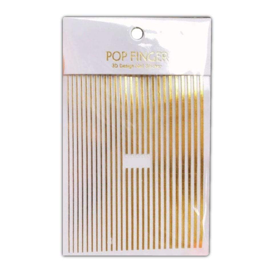 Striping Tape   Guld   Klistermærke Nail Stickers Til Negle