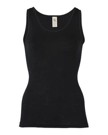 Top  Uld Silke  Black  Str  42 44
