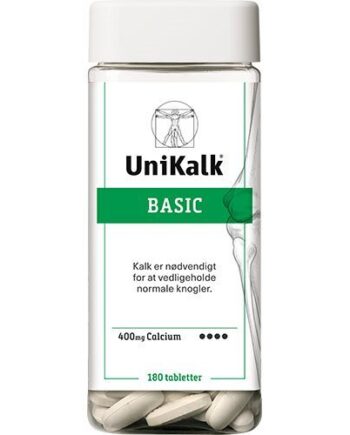 Unikalk Basic 400 Mg Calcium 180 Tabletter