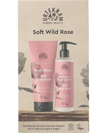 Urtekram Gaveæske Soft Wild Rose Body Lotion   Body Wash Værdi Kr  124 95