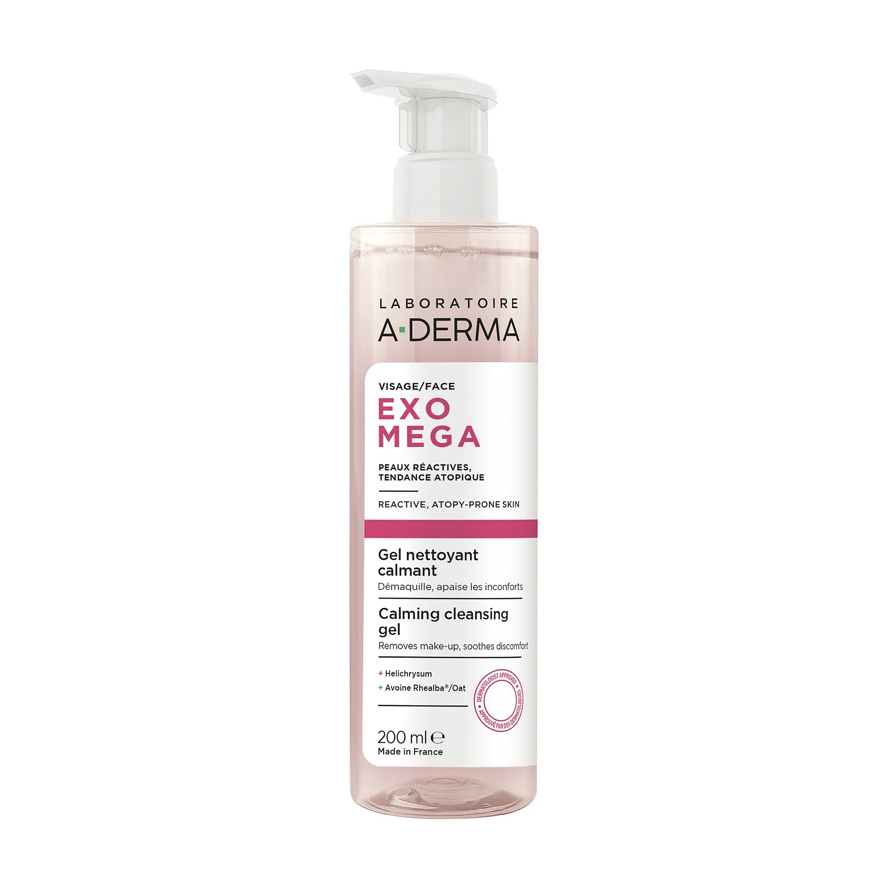 -derma Exomega Face Calming Cleansing Gel 200ml