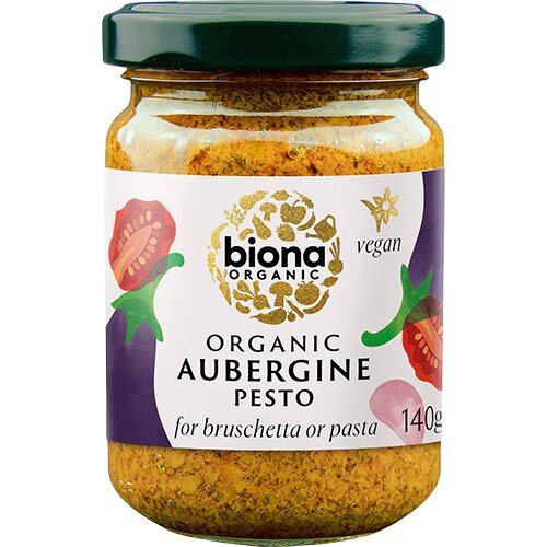 Aubergine Pesto øko 140 Gram