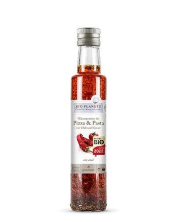 Bio Planéte Pizza   Pasta Olie    Chili   Tomater    250ml