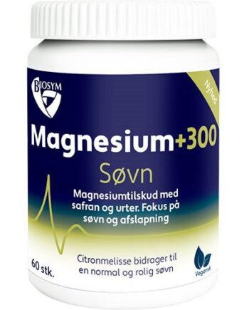 Biosym Magnesium 300 Søvn  60kap