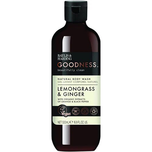 Body Wash Lemongrass   Ginger Baylis   Harding Goodness 500 Ml