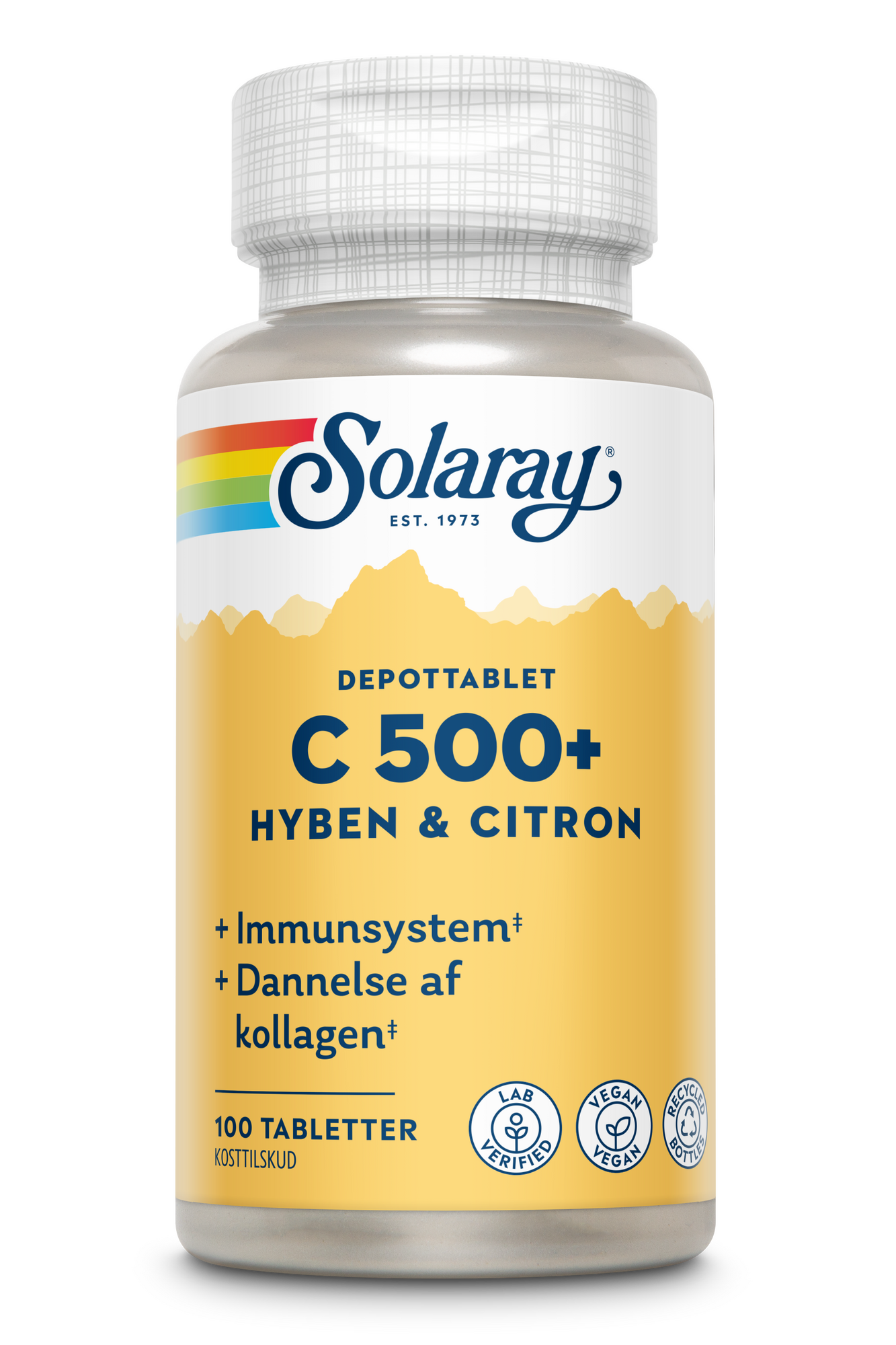 -vitamin C500  Hyben  Citron Solaray 100 Tabletter