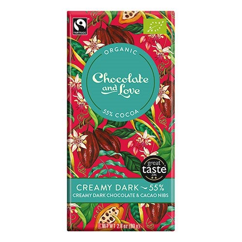 Chokolade Creamy Dark 55     80