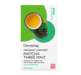 Clearspring Grøn Te Matcha Mint 20br