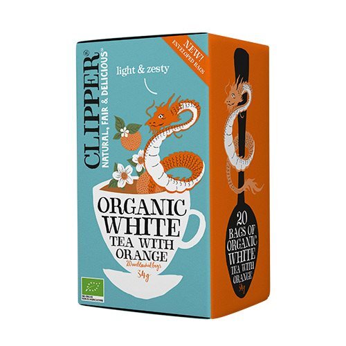 Clipper Hvid Te    Appelsin    20br