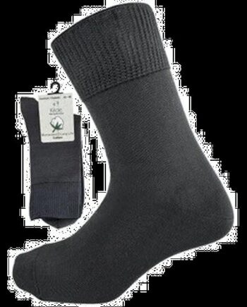 Cotton Diabetic   Comfort Sock  Grå  Str  35-38