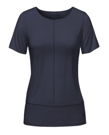 Curare Flow Shirt With Pin-tucks Midnight-blue  8204