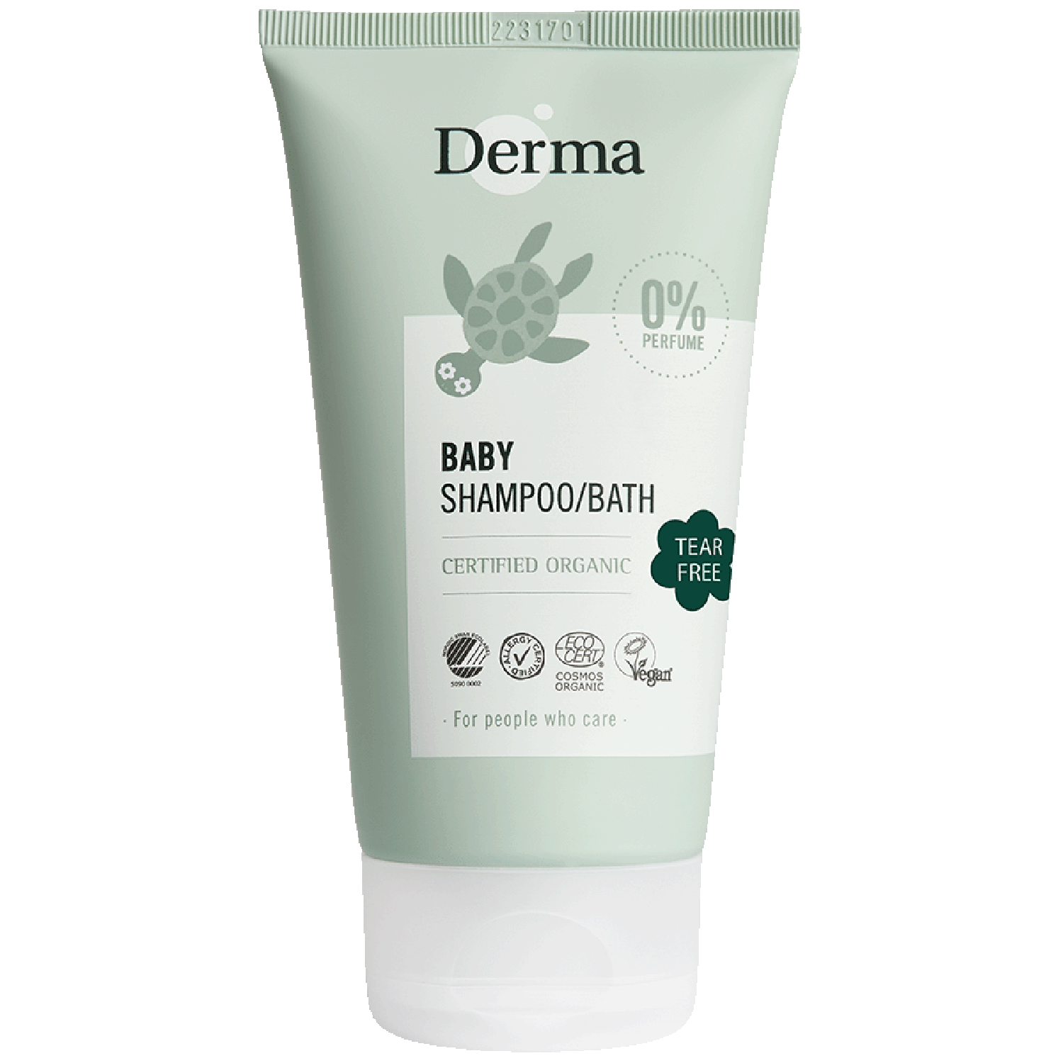 Derma Babyshampoo Bad Tear-free  150 Ml  økologisk Shampoo