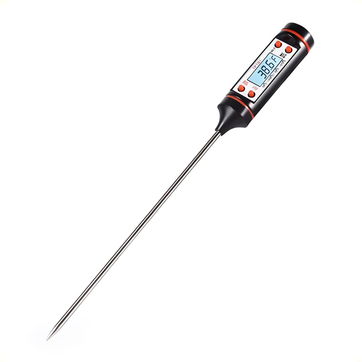 Digitalt Madtermometer Sort  Måleområde -50 Til  300      Præcision  -   Grad Hedenhus Celsius Fahrenheit  Auto Sluk  Batteri Inkl