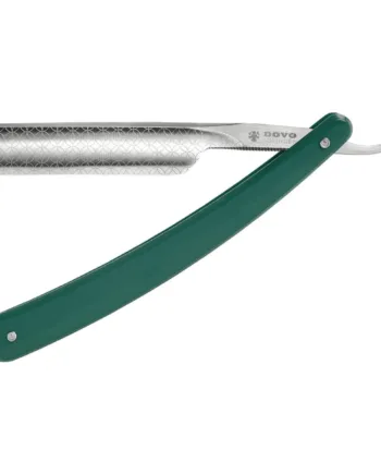 Dovo Solingen Straight Razor      Square Point  Runde  Grøn Akryl
