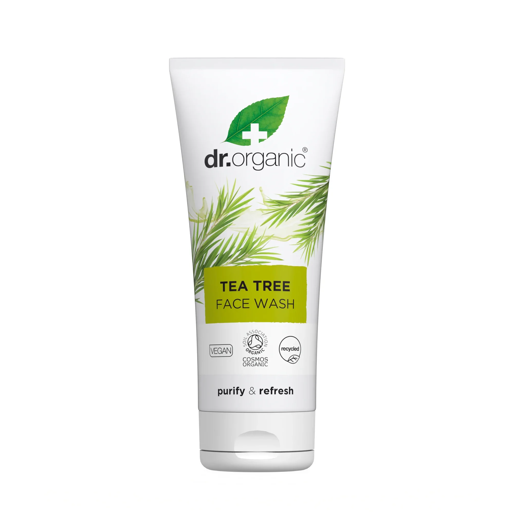 Dr  Organic Face Wash Tea Tree 200 Ml