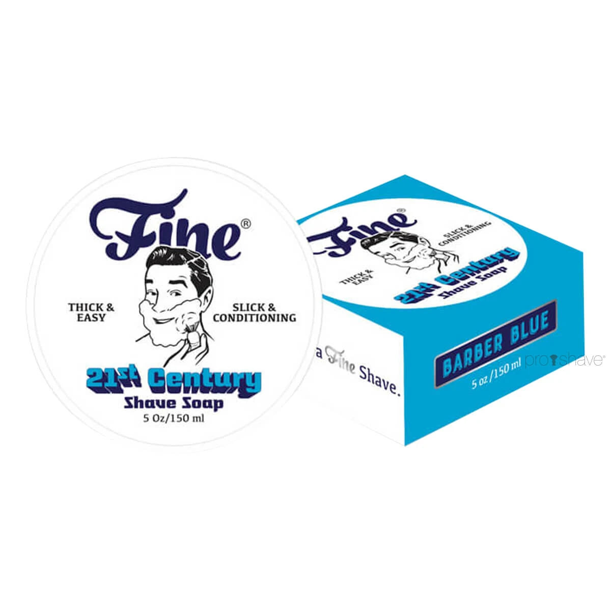 Fine Accoutrements Barber Blue Barbersæbe   Skål  150 Ml