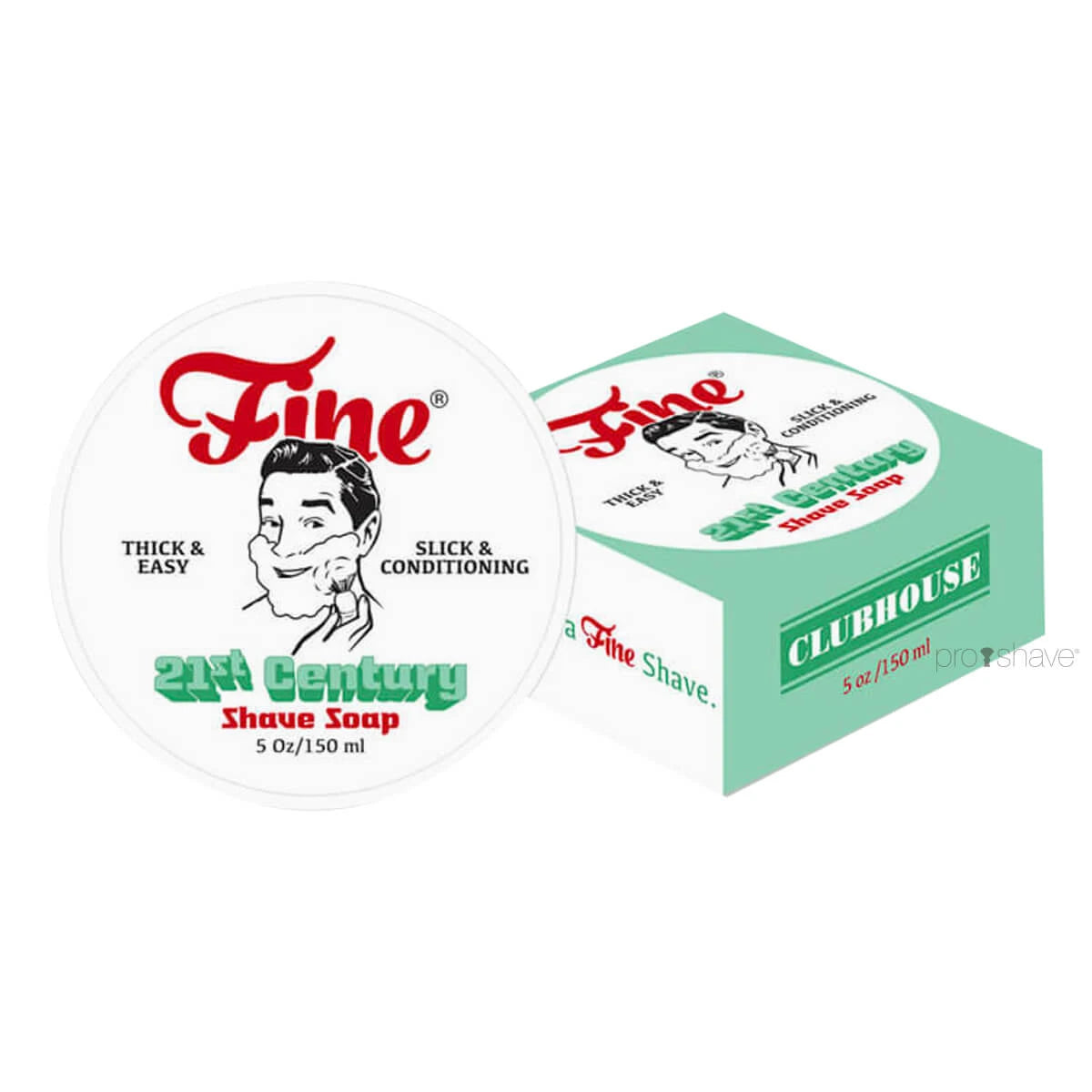 Fine Accoutrements Clubhouse Barbersæbe   Skål  150 Ml