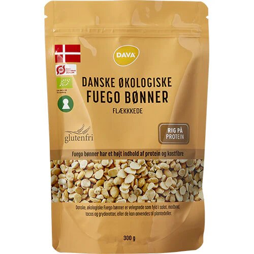 Flækkede Fuego Bønner øko  300 Gram