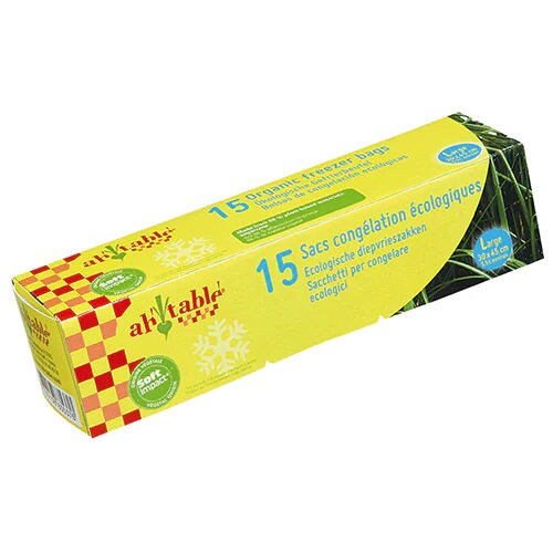 Fryseposer Af Bioplastik 15 Stk 6l   Pk