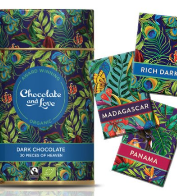 Gavedåse Chokolade Rich Dark   30 Stk    Var Chocolate   Love