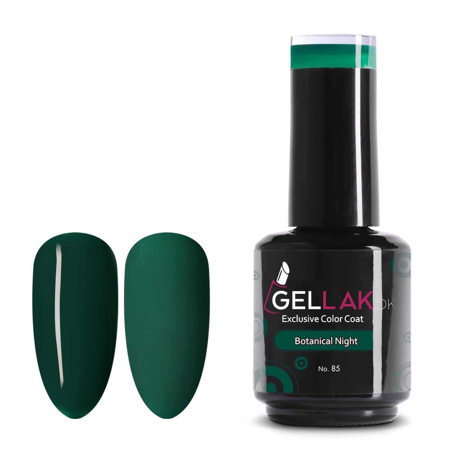 Gel Neglelak Grøn   15 Ml   Botanical Night No  85   Gellak Dk