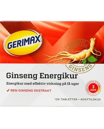 Gerimax Ginseng Energikur Rød  120 Tab   128