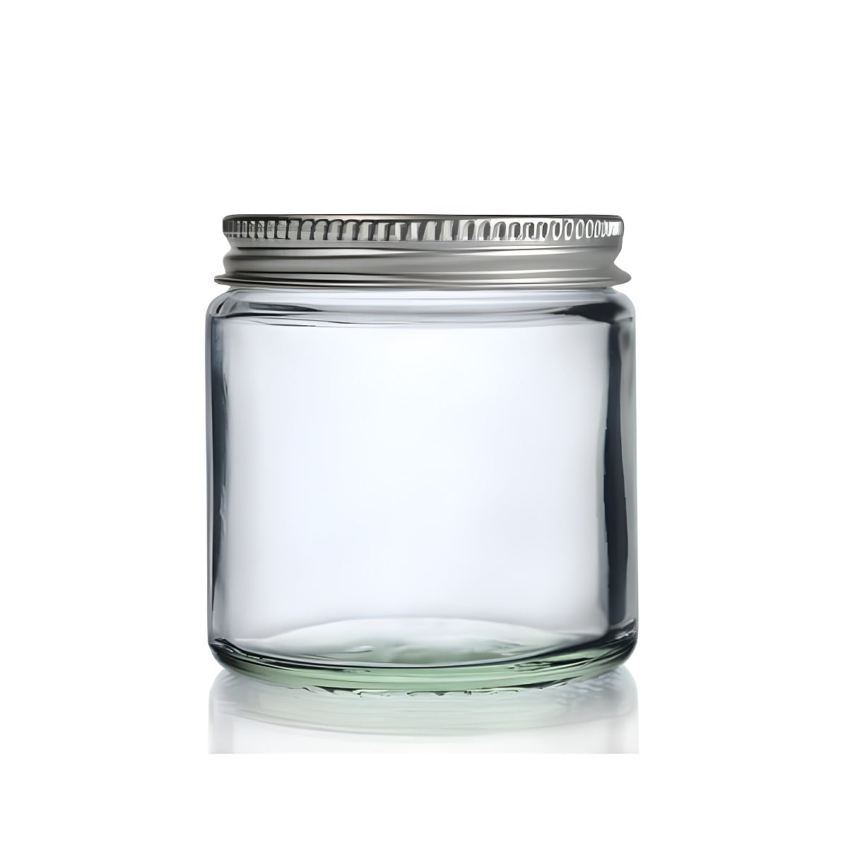 120 Ml Klar Glas Krukke Aluminium Låg