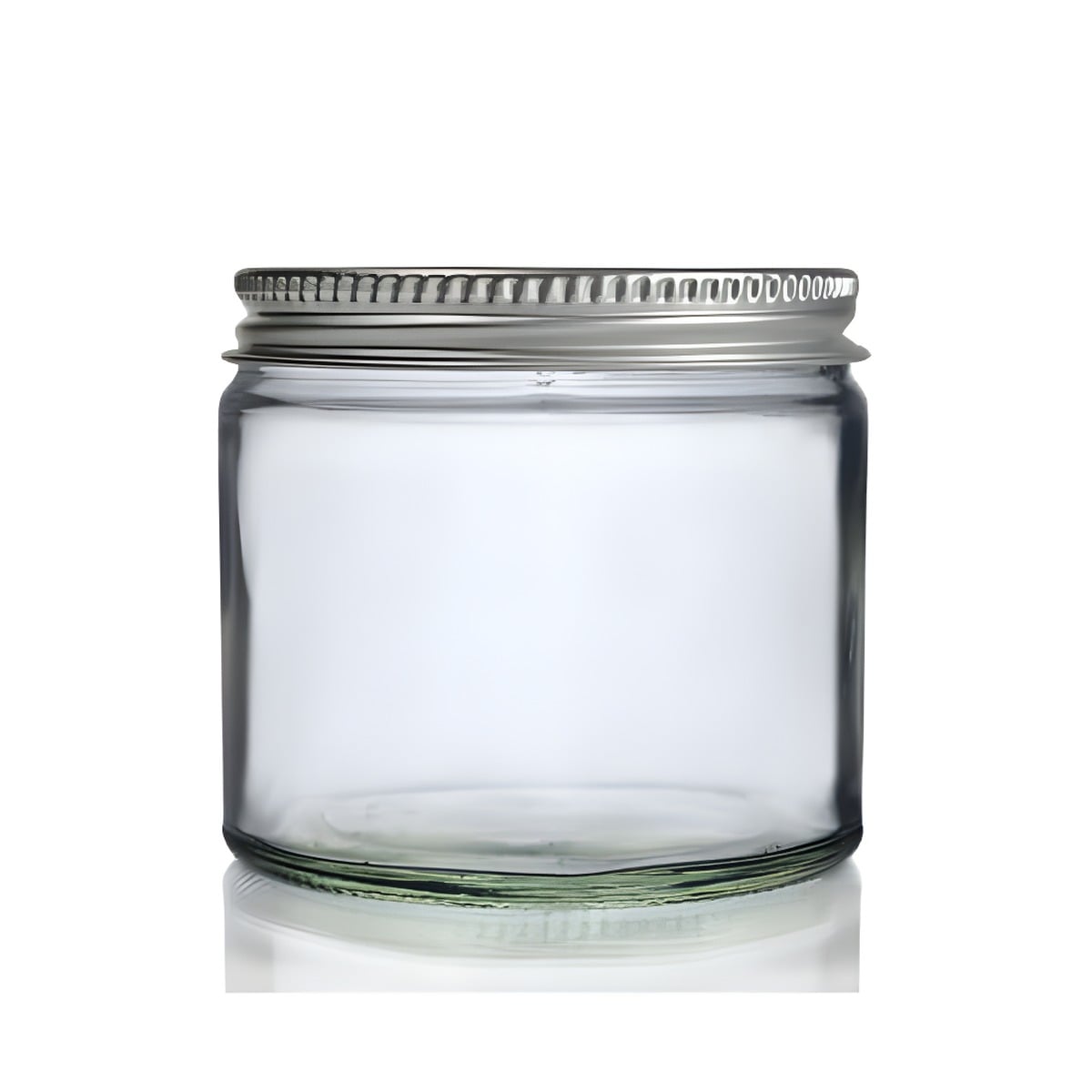 Glas Krukke 250 Ml Med Aluminiumslåg Klar Glas Tætlukkende Skumpude Hedenhus Velegnet Til Cremer Salver 7x8 Cm