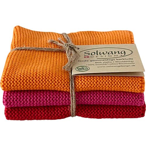 Gode Gammeldags Klarklude Orange Pink Rød