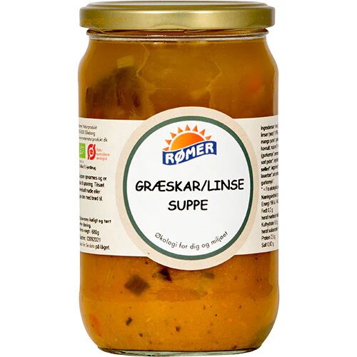 Græskar  Linse Suppe øko  680 Gram