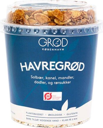 Grød Havregrød    Solbær  Kanel  Mandler  Dadler