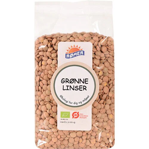 Grønne Linser øko  500 Gram